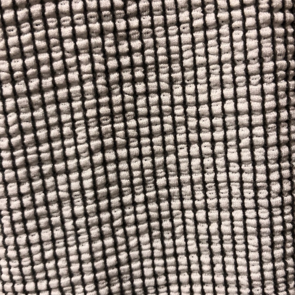 Zara Split Sleeve Ribbed Top with Check Pattern M - Picture 7 of 7